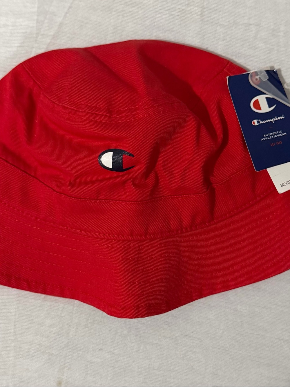 Champion Red Logo Bucket Hat